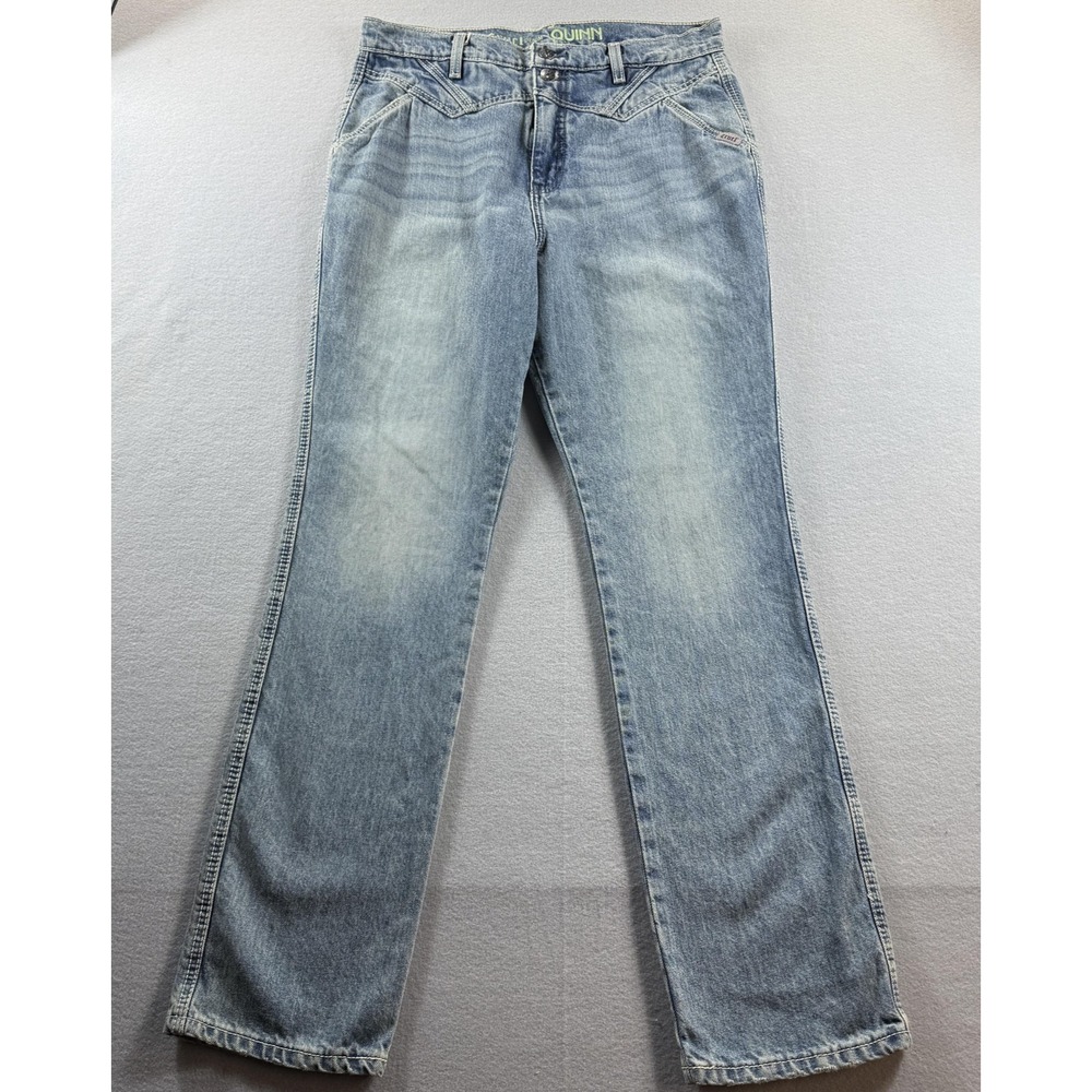 Cruel Denim‎ Quinn Straight Jeans Womens 32/13R Blue Light Wash High Rise 90's